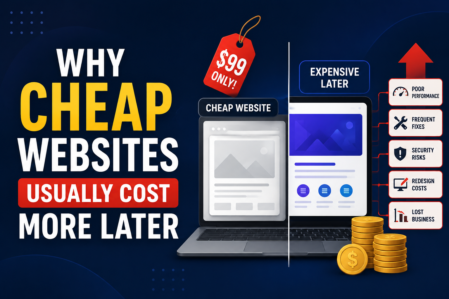 Why Cheap Websites Usually Cost More Later